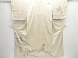 未使用品　霞に草の実模様訪問着